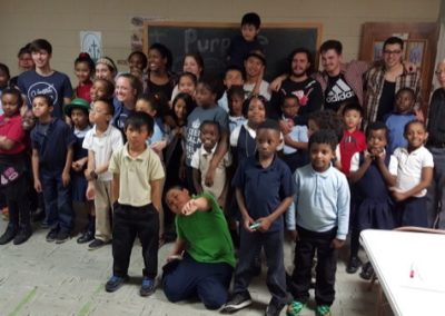 A group of children posing for a picture.